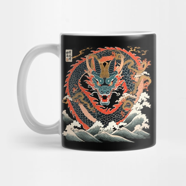 Traditional Japanese Dragon by la chataigne qui vole ⭐⭐⭐⭐⭐